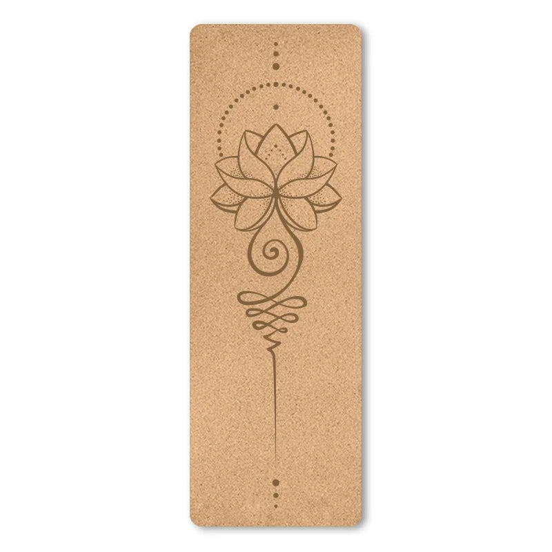 Natural Cork Non-Slip Yoga Mat with Bag