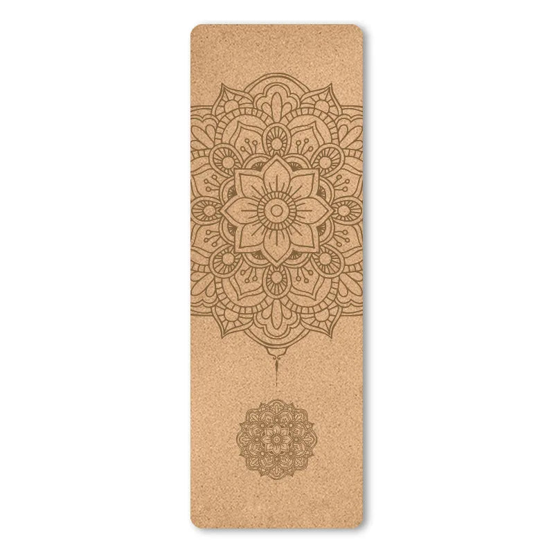 Natural Cork Non-Slip Yoga Mat with Bag
