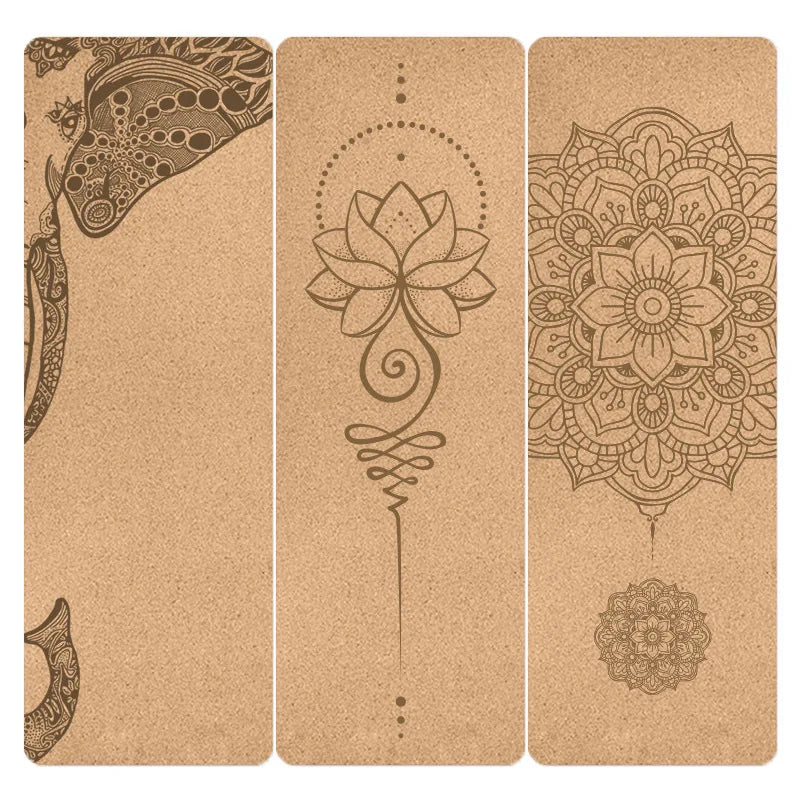 Natural Cork Non-Slip Yoga Mat with Bag