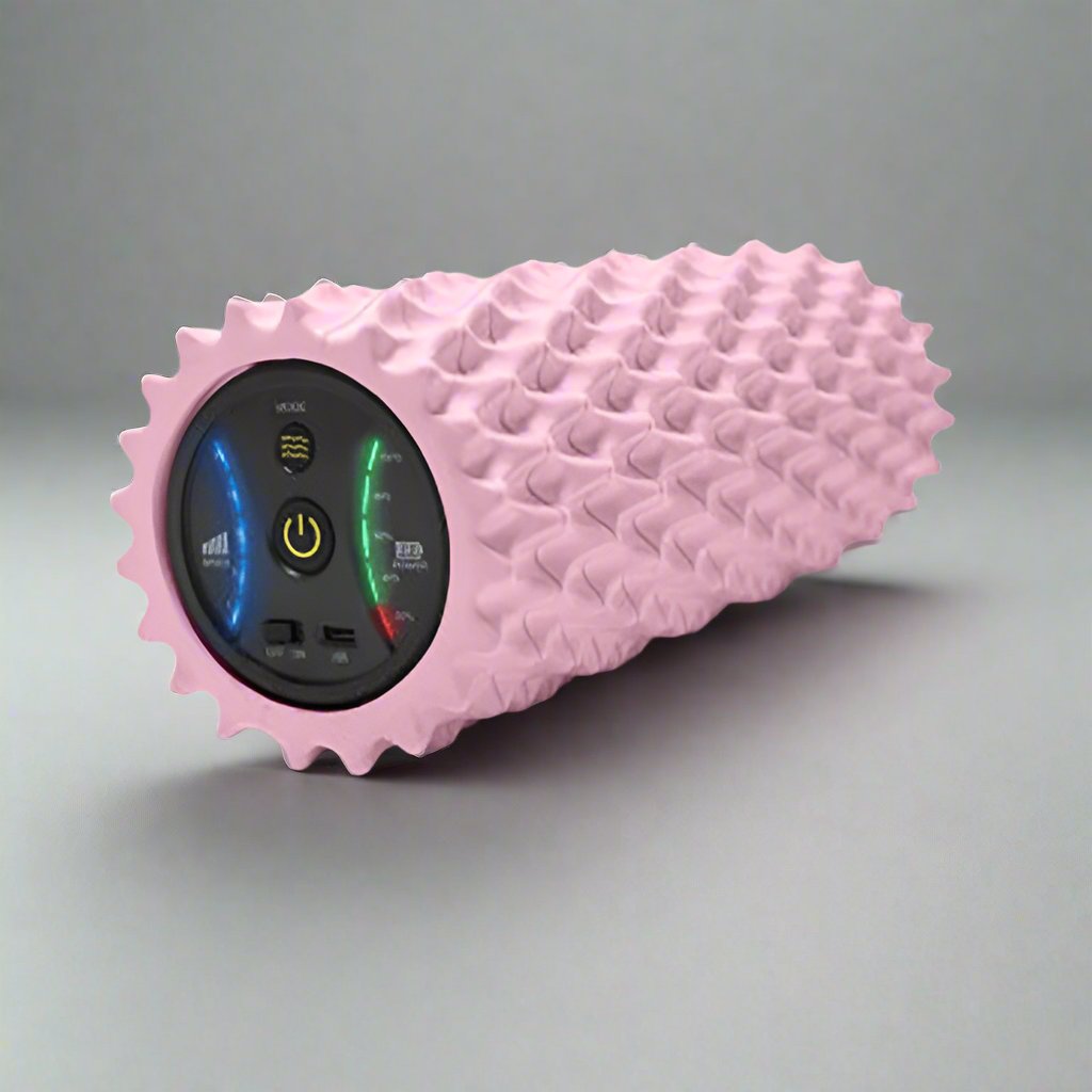 Rechargeable Vibration Foam Roller - 4 Speed Deep Tissue Massage for Muscle Relaxation at Home