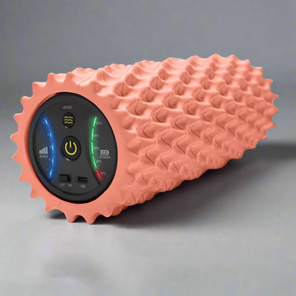 Rechargeable Vibration Foam Roller - 4 Speed Deep Tissue Massage for Muscle Relaxation at Home